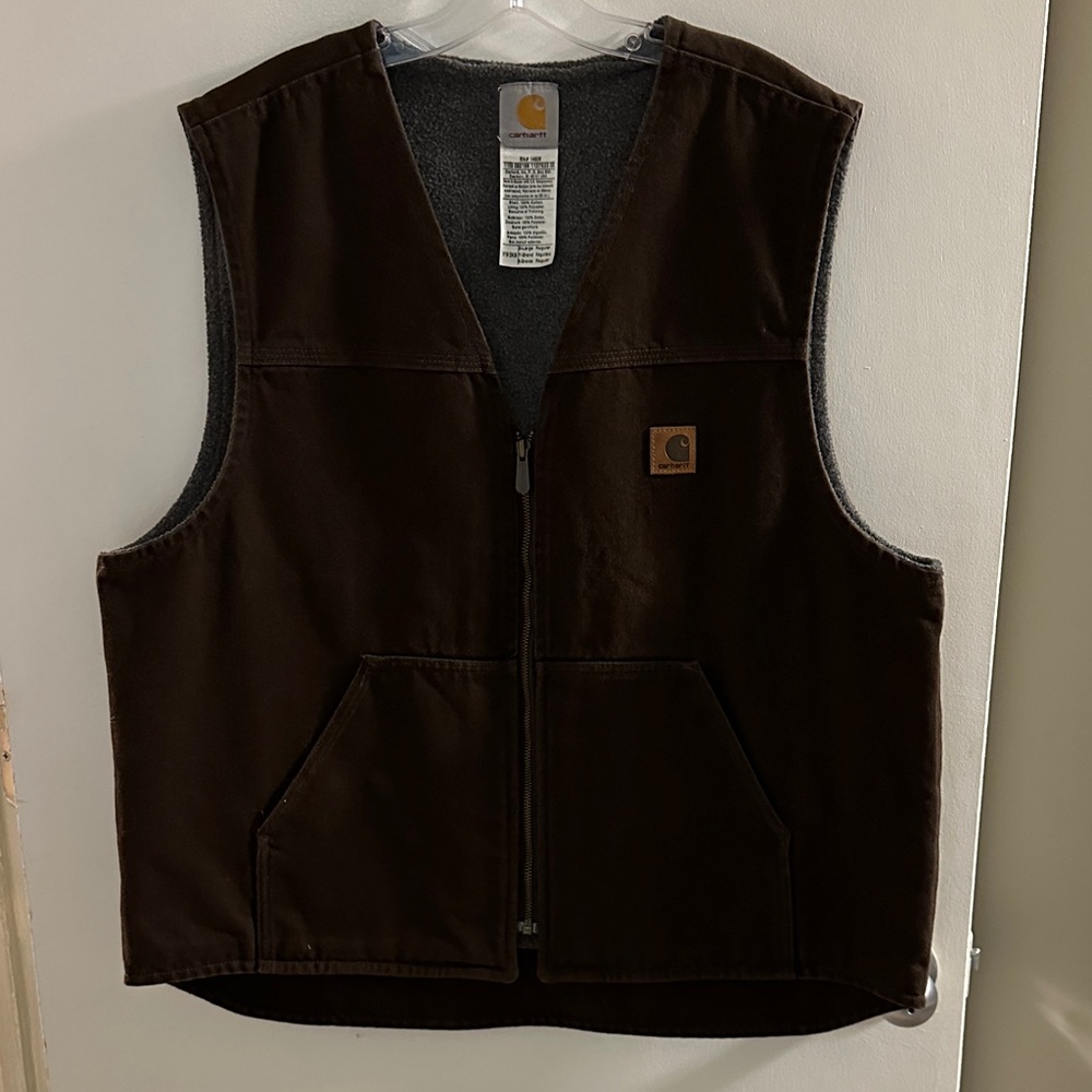 Carhartt Dark Brown Work Vest
